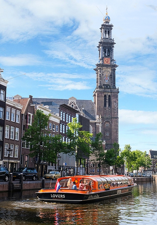 LOVERS boat at Westerkerk